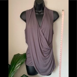 Joy Lab Grey Ruched Yoga Top